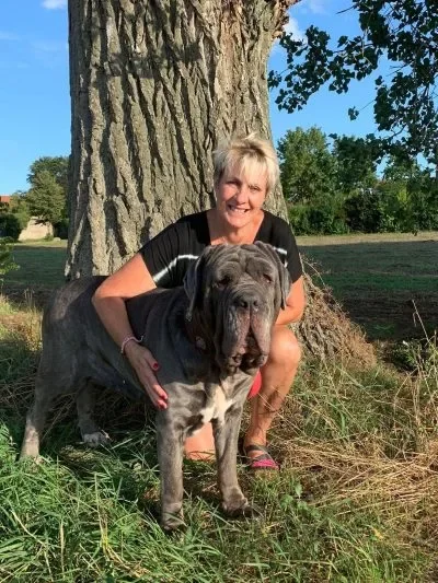 Sabine mit Hund Sabine mit Hund